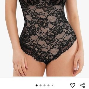 Elegant Black Lace Shapewear Bodysuit